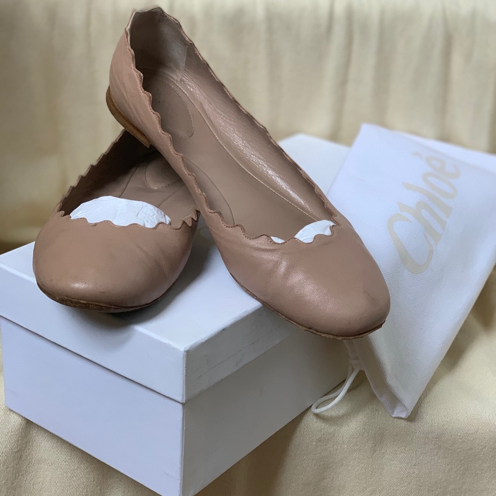 Chloe Scalloped Flats .